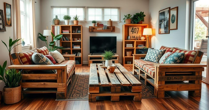 Pallet de madeira: como utilizar e transformar em móveis criativos e sustentáveis Pallet de madeira: como utilizar e transformar em móveis criativos e sustentáveis